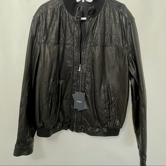 Z Zegna New Men’s Leather Jacket - Picture 2 of 9